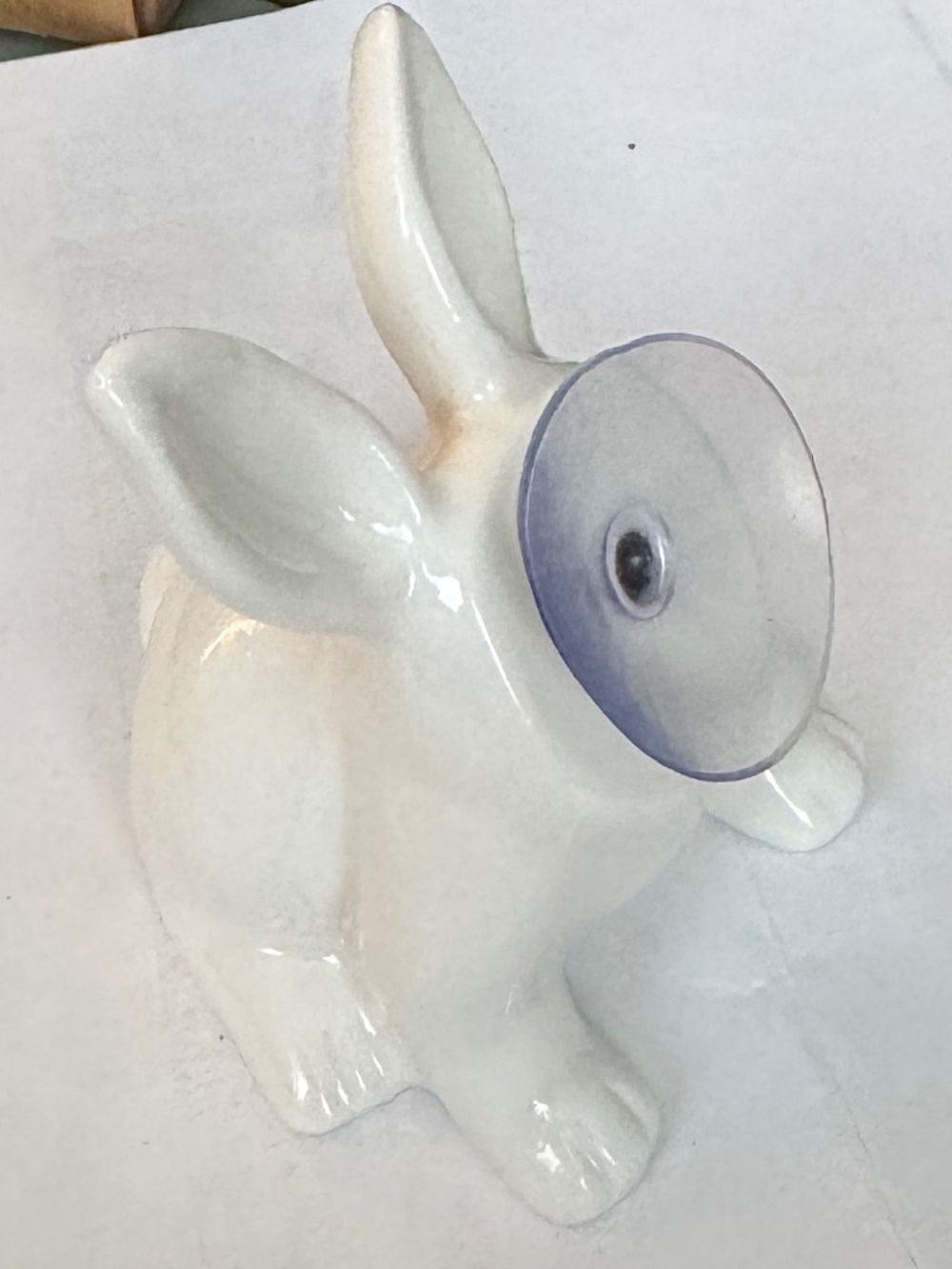 Porcelain rabbit phone holder By Imm Living